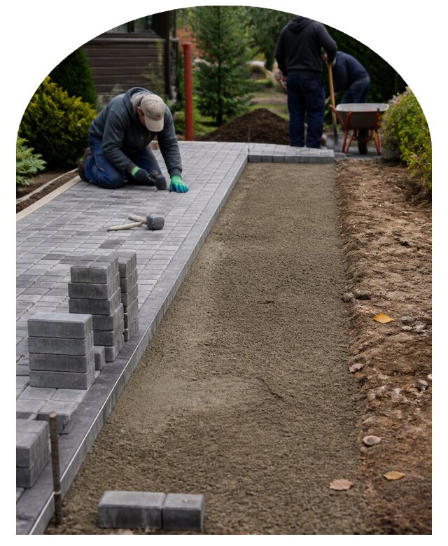Комплексное благоустройство частного участка в Надыме